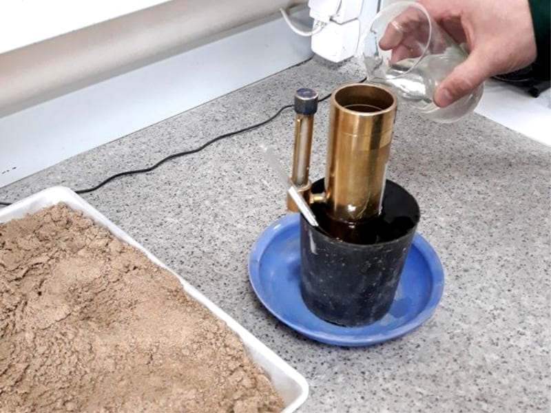 Определение коэффициента фильтрации песка (ГОСТ 25584-90)